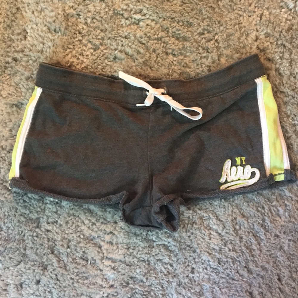 Grey and green PJ/ athletic shorts